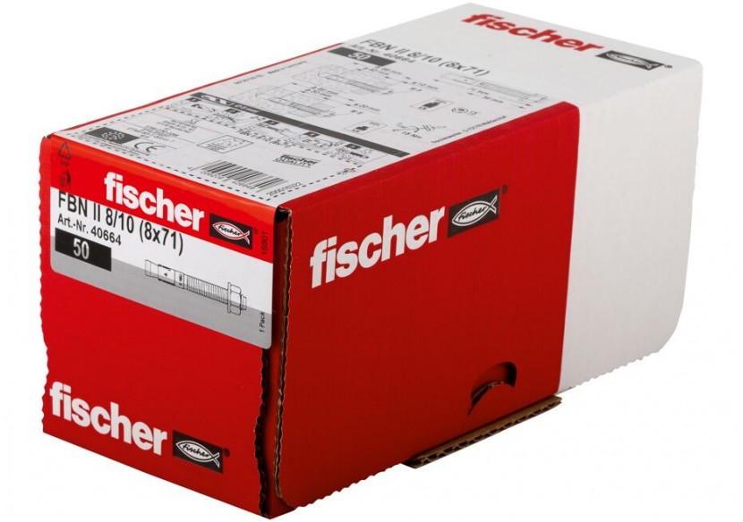 Goujon d'ancrage FBN II en acier électrozingué 8/10 - Boite de 50