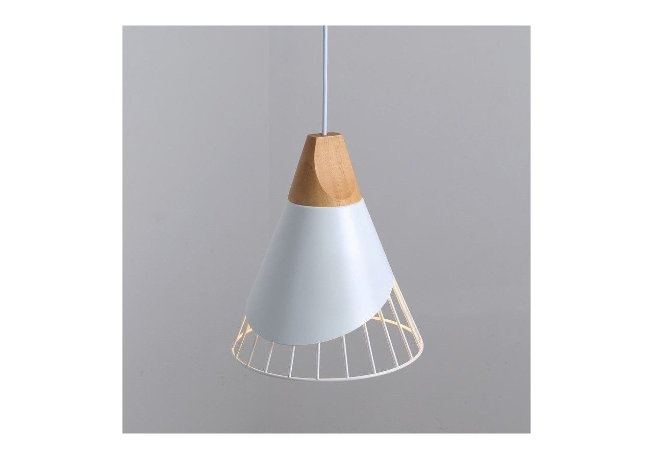 Suspension scandinave en métal et en bois "Ador" - LN1202-B - Barcelona LED