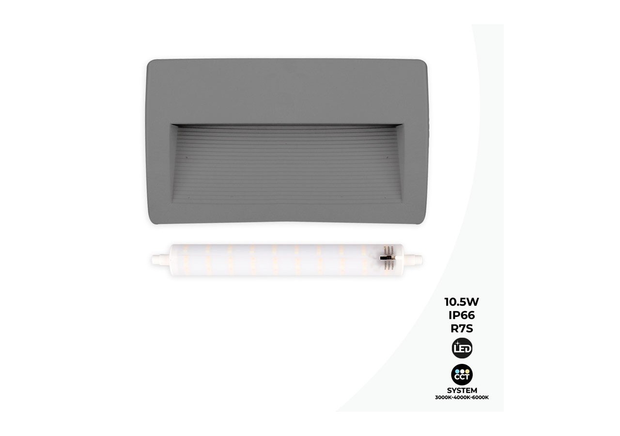 Balise murale LED CCT extérieure FUMAGALLI LORENZA 270 R7S 10,5W - AS3.000.000.LXP1K - Barcelona LED