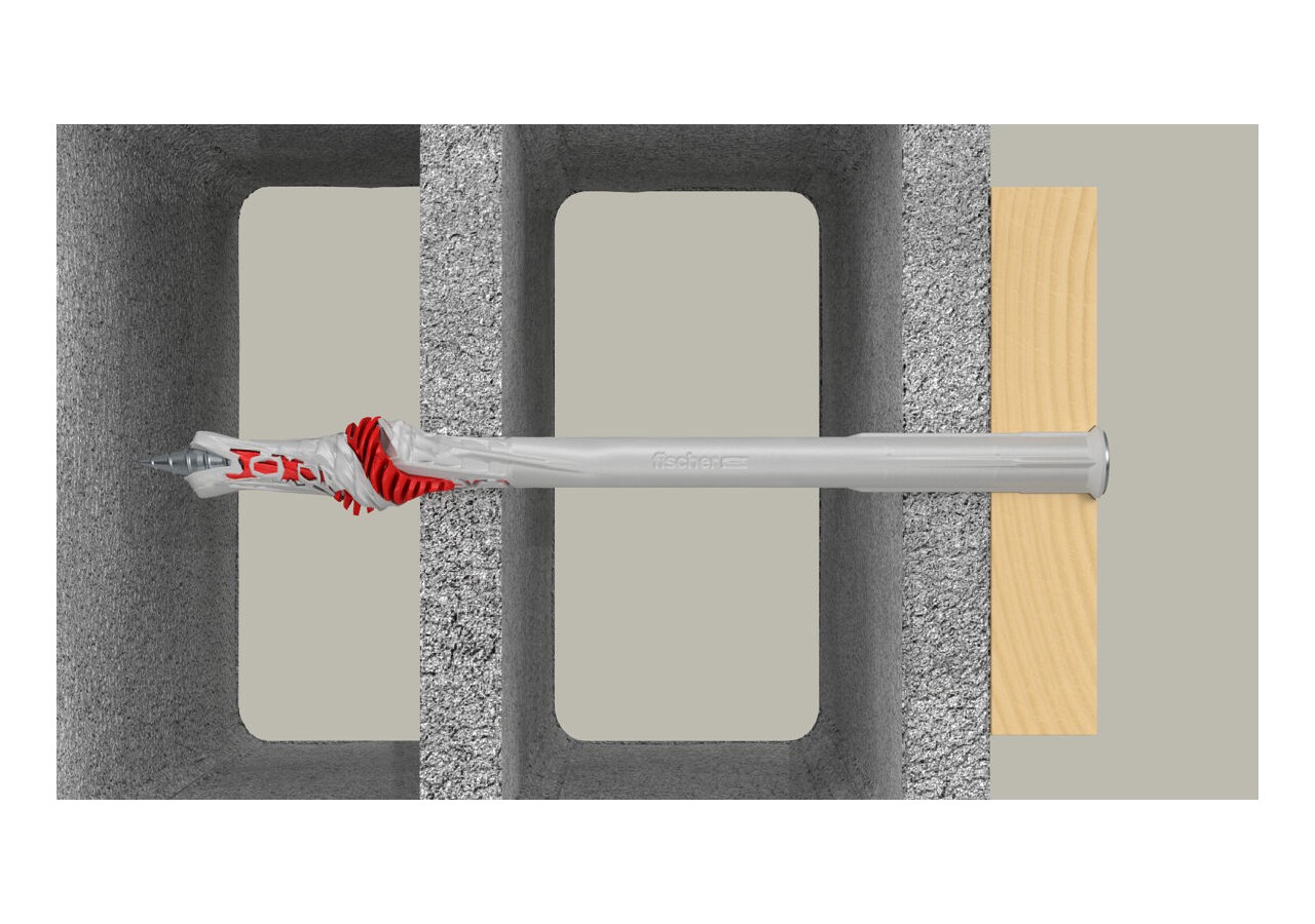 Cheville rallongée DuoXpand avec vis à tête fraisée en acier électrozingué 10x160 T - Boite de 50