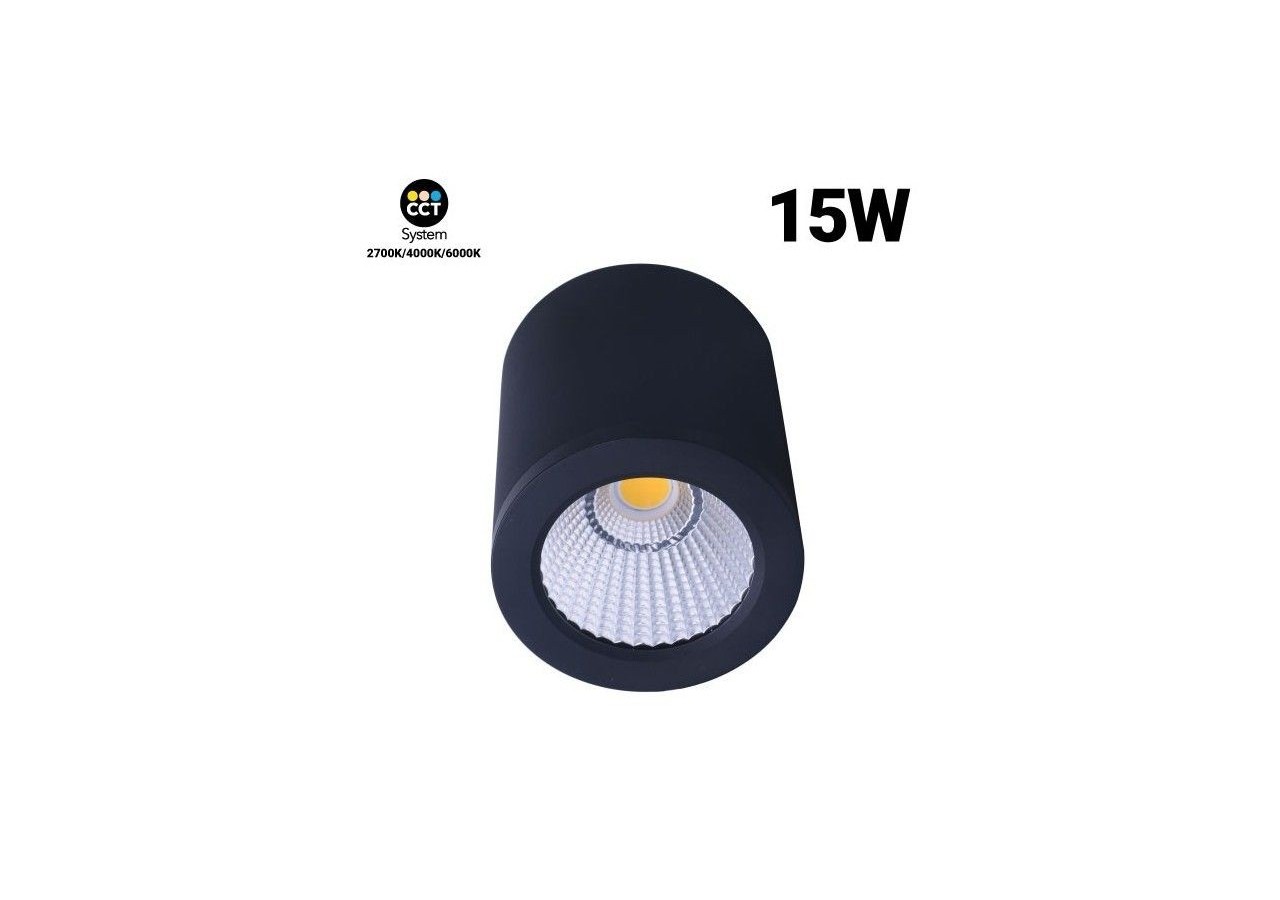 Applique plafond CCT mini "Gess" COB 15W IP54 - L6001-N-CCT - Barcelona LED