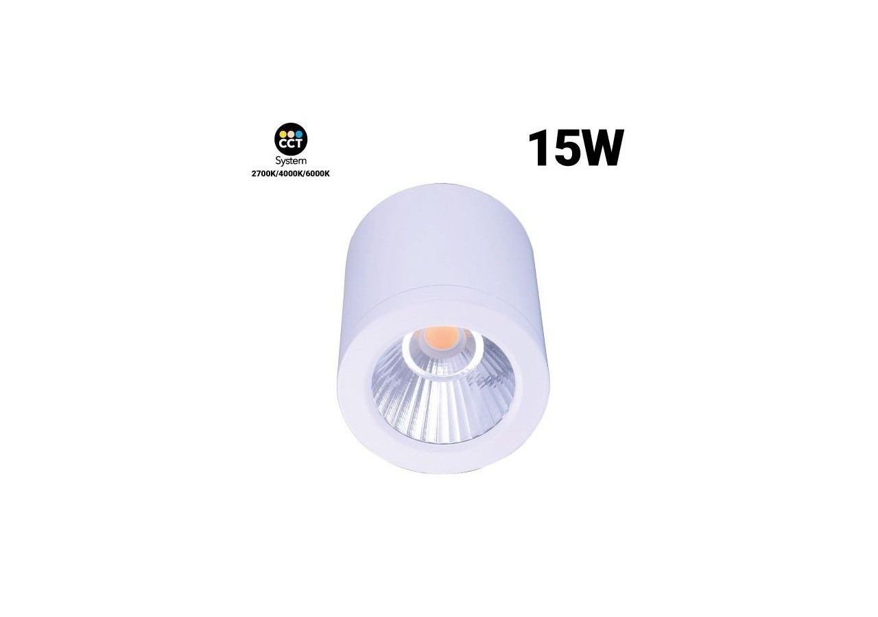 Applique plafond CCT mini "Gess" COB 15W IP54 - L6001-B-CCT - Barcelona LED