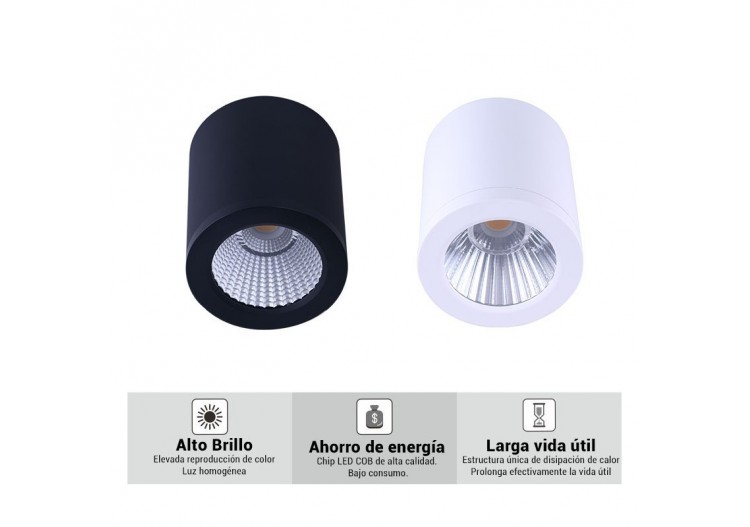 Applique plafond CCT mini "Gess" COB 15W IP54 - L6001-B-CCT - Barcelona LED 2