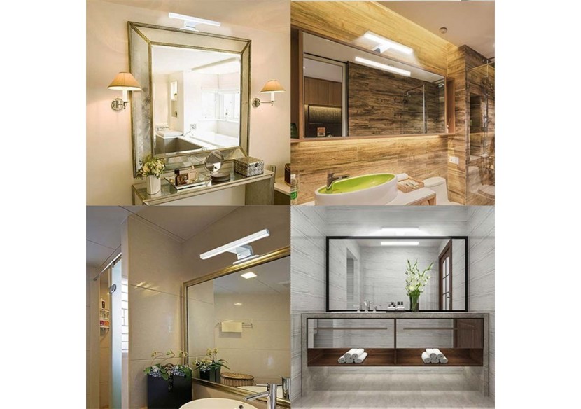 Applique miroir LED 30cm 5W | Montage miroir et armoire - LE204-BN - Barcelona LED