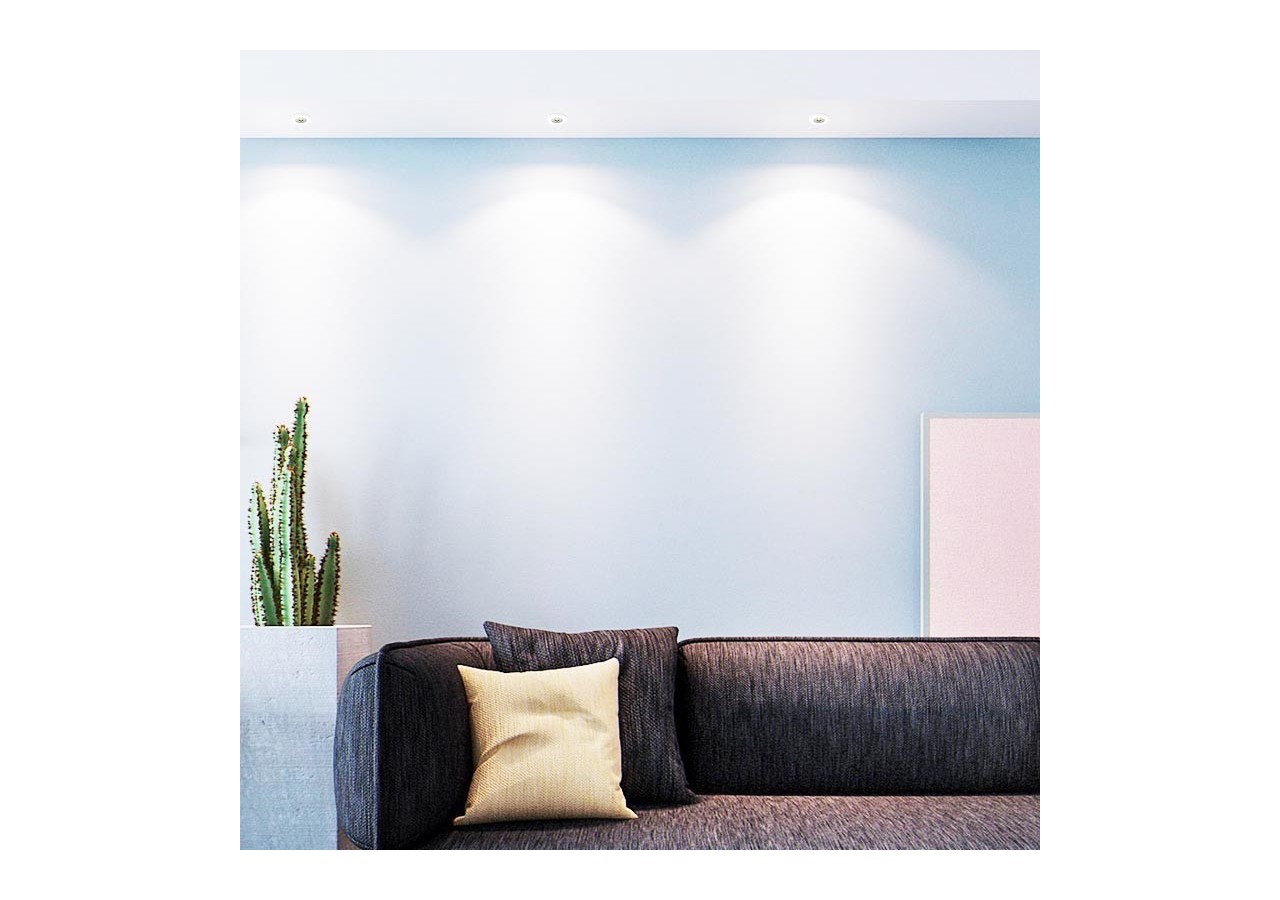 Mini spot LED encastrable 3W faible UGR 40x32,1mm - B1251-B-270 - Barcelona LED