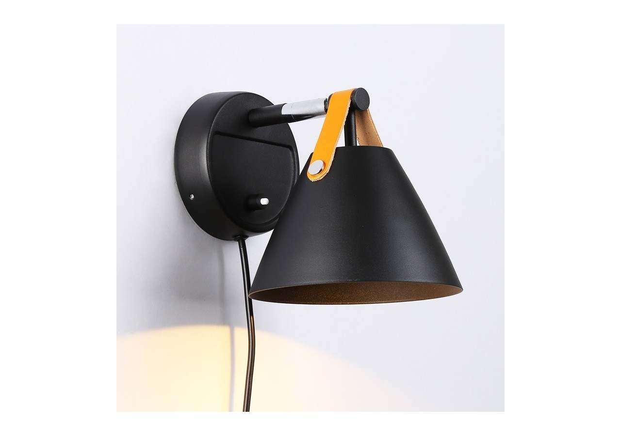 Applique murale "Ellen" avec interrupteur et prise - L3054-N - Barcelona LED