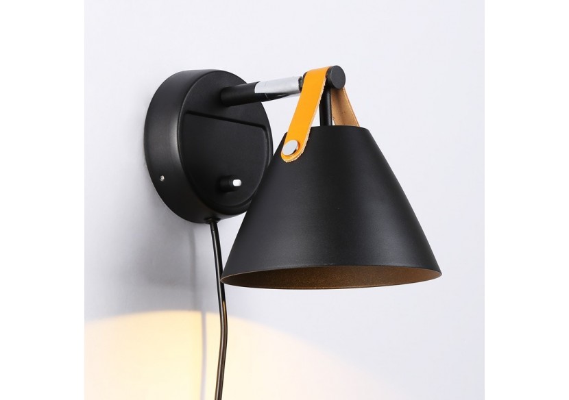 Applique murale "Ellen" avec interrupteur et prise - L3054-N - Barcelona LED