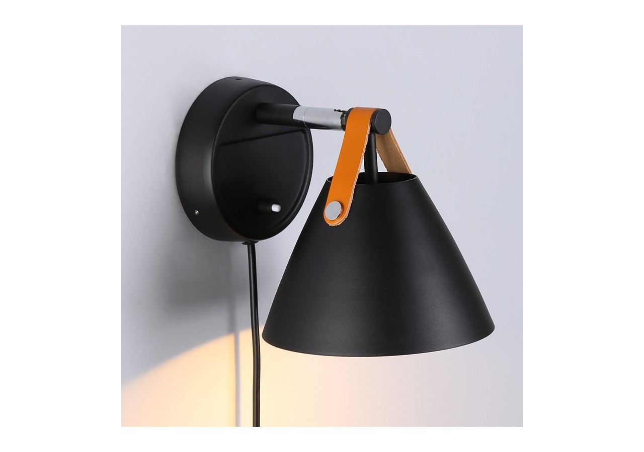 Applique murale "Ellen" avec interrupteur et prise - L3054-N - Barcelona LED