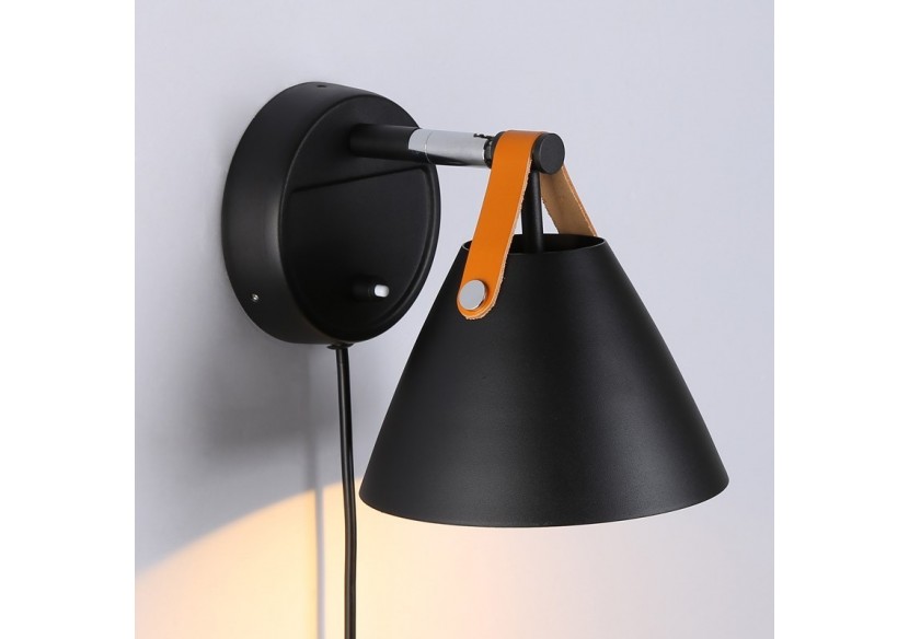 Applique murale "Ellen" avec interrupteur et prise - L3054-N - Barcelona LED