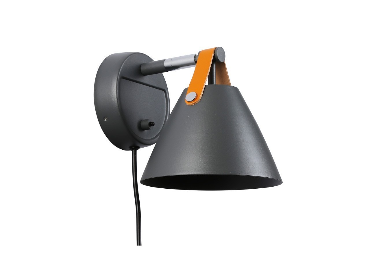 Applique murale "Ellen" avec interrupteur et prise - L3054-G - Barcelona LED