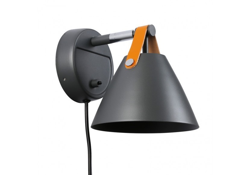 Applique murale "Ellen" avec interrupteur et prise - L3054-G - Barcelona LED