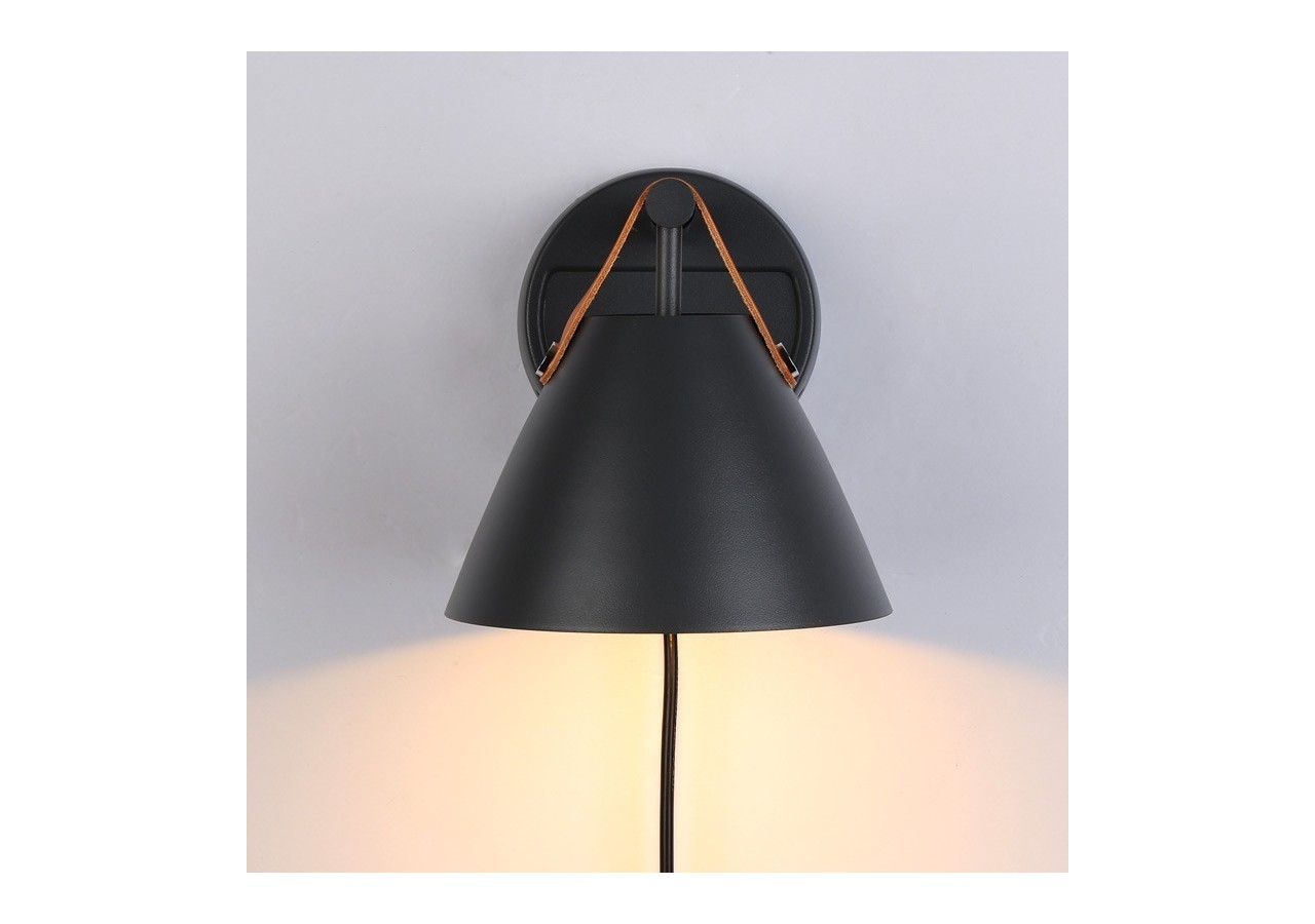 Applique murale "Ellen" avec interrupteur et prise - L3054-G - Barcelona LED