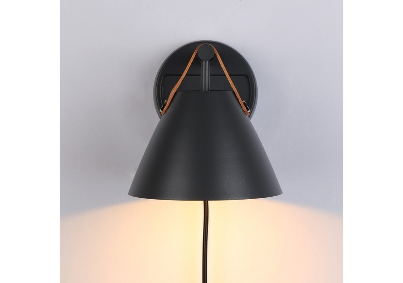 Applique murale "Ellen" avec interrupteur et prise - L3054-G - Barcelona LED