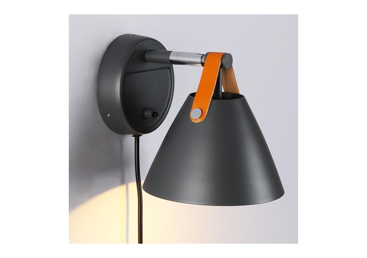 Applique murale "Ellen" avec interrupteur et prise - L3054-G - Barcelona LED