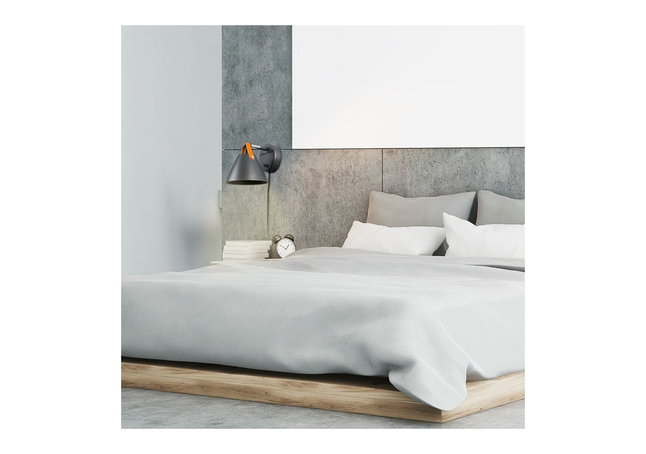 Applique murale "Ellen" avec interrupteur et prise - L3054-G - Barcelona LED