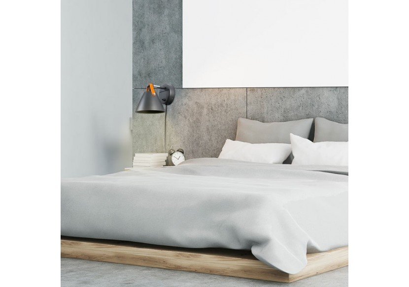 Applique murale "Ellen" avec interrupteur et prise - L3054-G - Barcelona LED