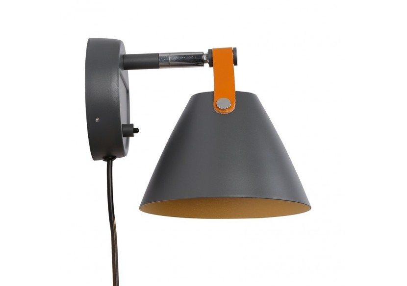 Applique murale "Ellen" avec interrupteur et prise - L3054-G - Barcelona LED