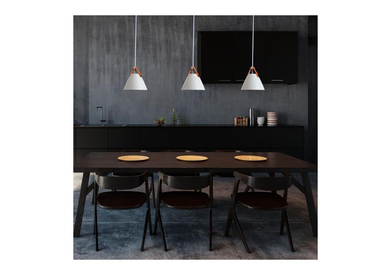 Suspension en cuir "Ellen - L3055-B - Barcelona LED