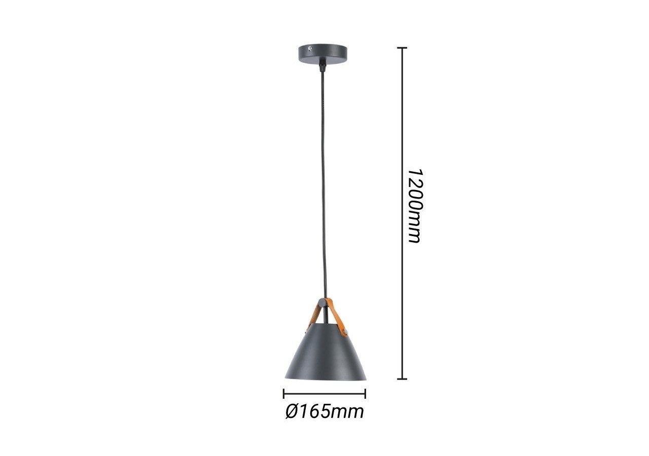 Suspension en cuir "Ellen - L3055-G - Barcelona LED