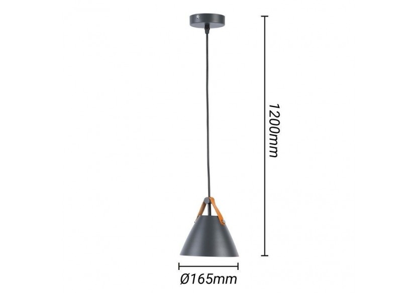 Suspension en cuir "Ellen - L3055-G - Barcelona LED