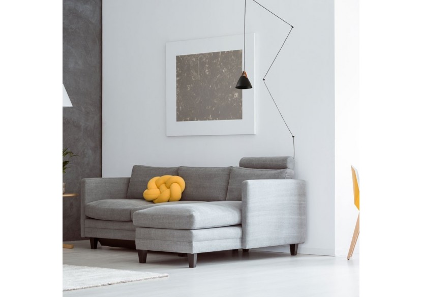 Suspension "Sam" avec prise et interrupteur et finition cuir - L3056-N - Barcelona LED