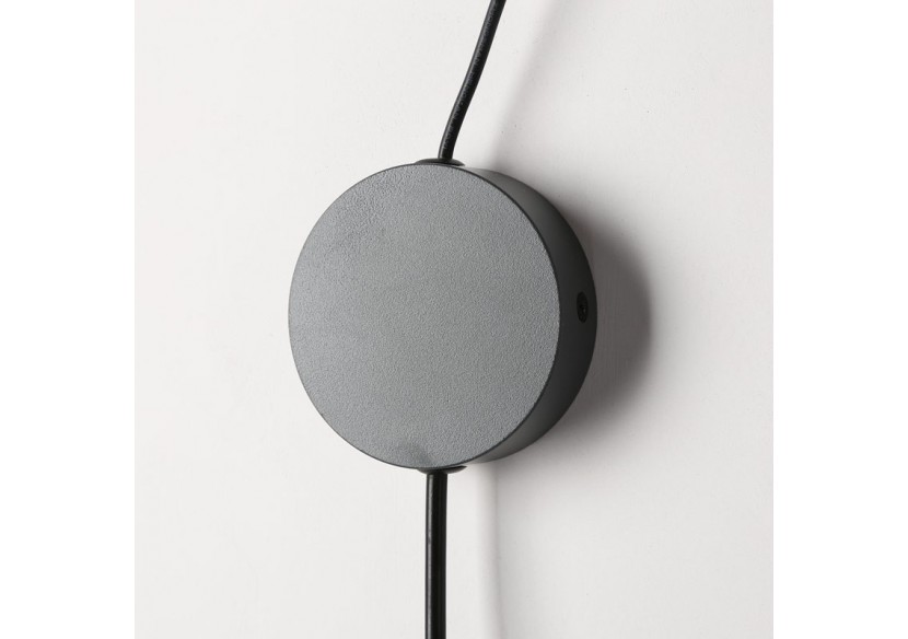 Suspension "Sam" avec prise et interrupteur et finition cuir - L3056-G - Barcelona LED