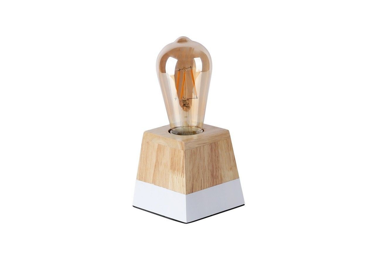 Lampe de table en bois "LAKA" - LN1701-B - Barcelona LED