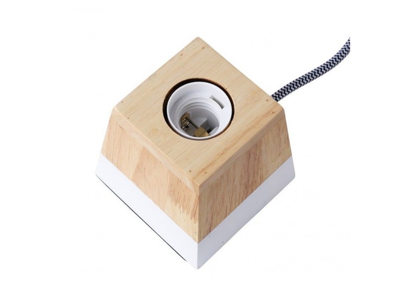 Lampe de table en bois "LAKA" - LN1701-B - Barcelona LED