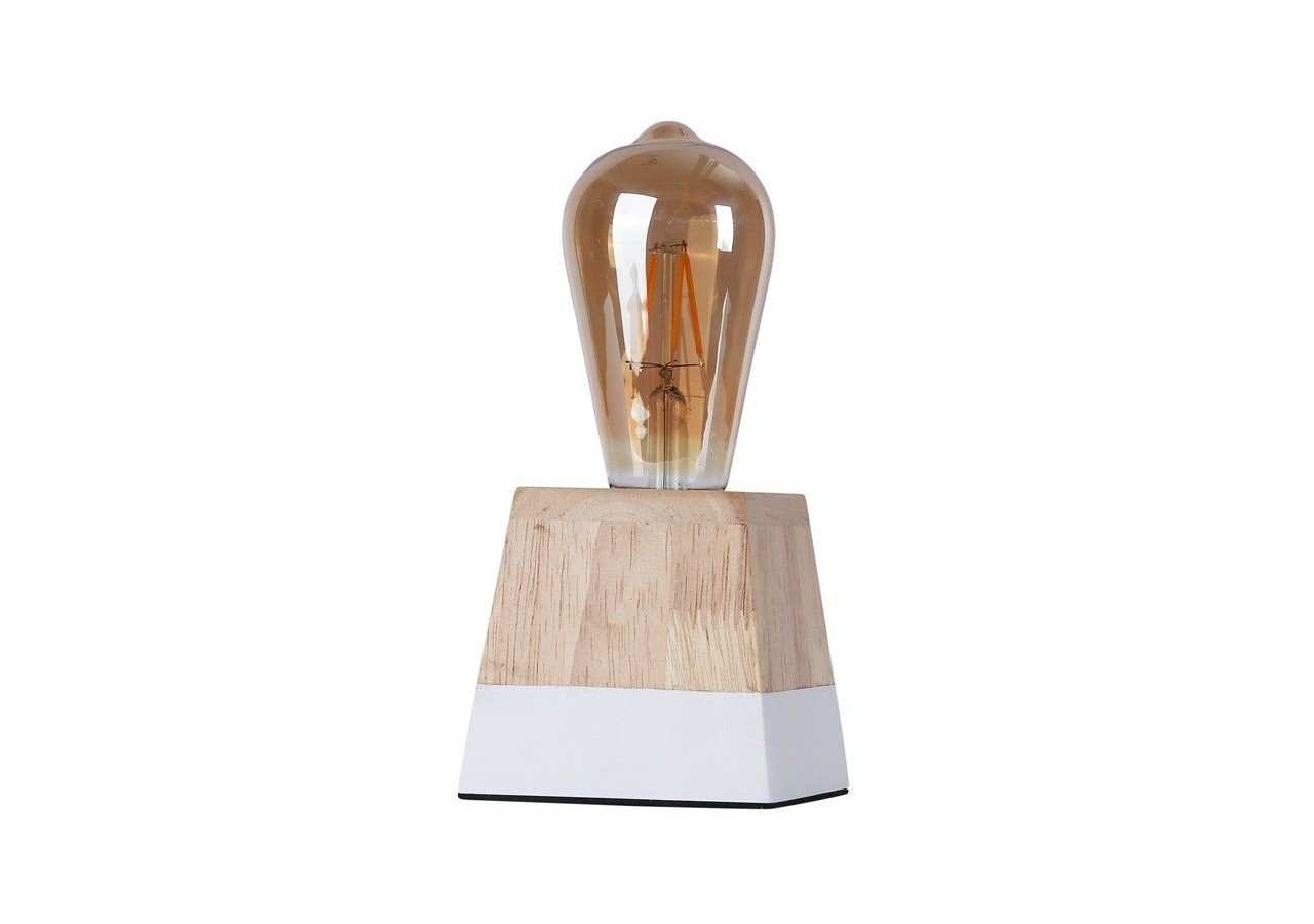 Lampe de table en bois "LAKA" - LN1701-B - Barcelona LED