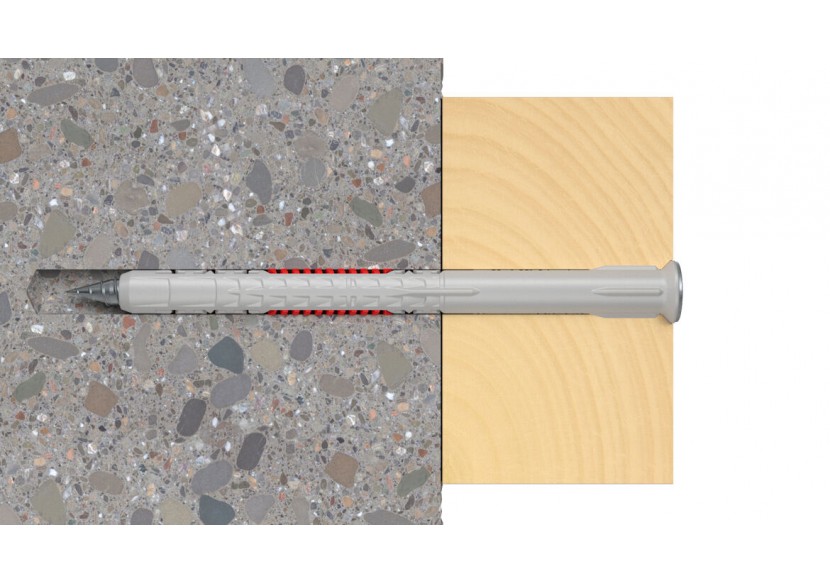 Cheville rallongée DuoXpand avec vis à tête fraisée en acier électrozingué 8x100 T - Boite de 50