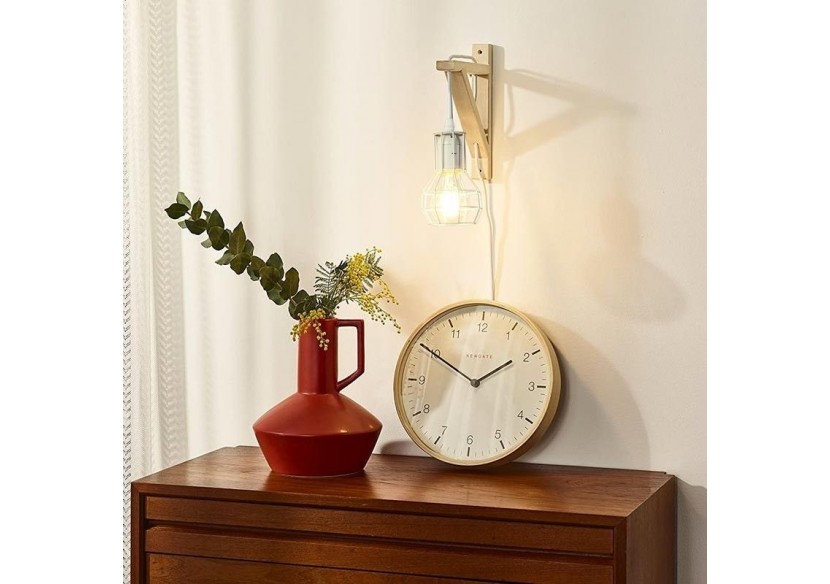 Applique murale en bois et cage "MICA" avec ampoule de 4W 2000K - LN124-B - Barcelona LED