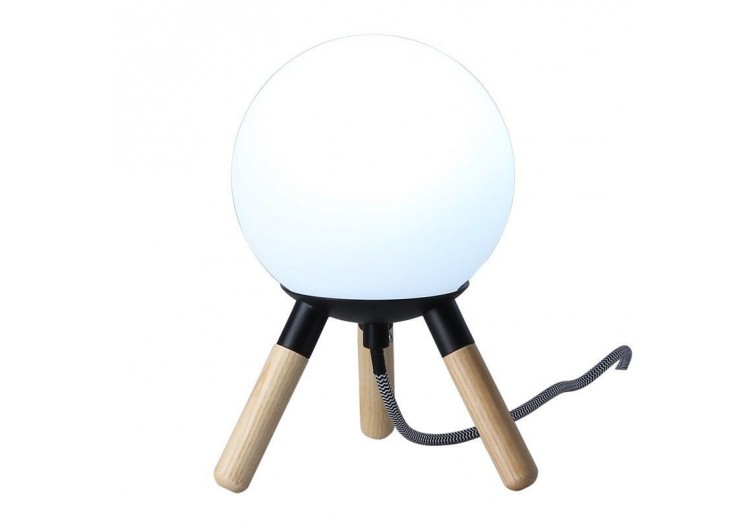 Lampe de table en bois "MOON" ampoule G9 incluse - L1011-N - Barcelona LED