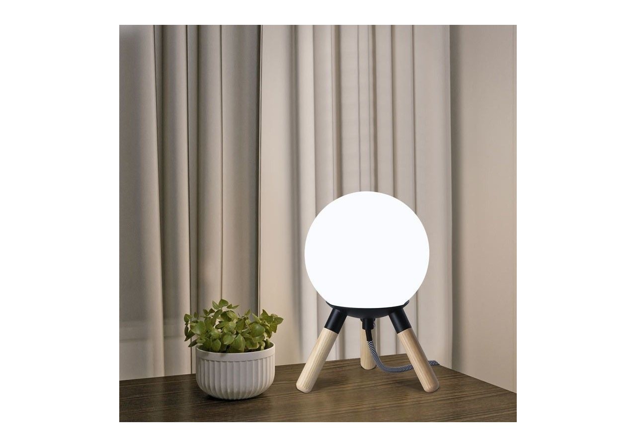 Lampe de table en bois "MOON" ampoule G9 incluse - L1011-N - Barcelona LED