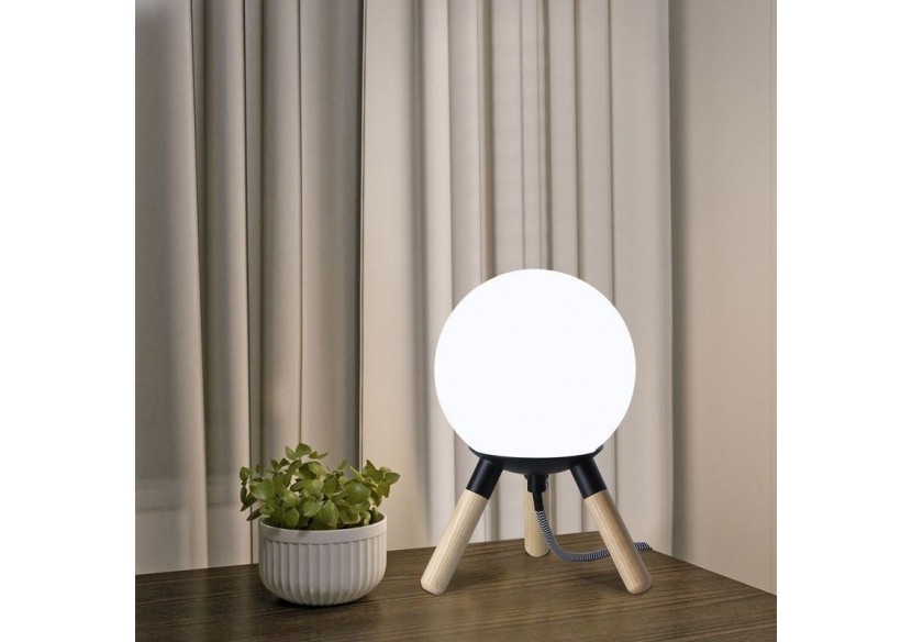 Lampe de table en bois "MOON" ampoule G9 incluse - L1011-N - Barcelona LED Lampe de table en bois "MOON" ampoule G9 incluse - L1011-N - Barcelona LED
