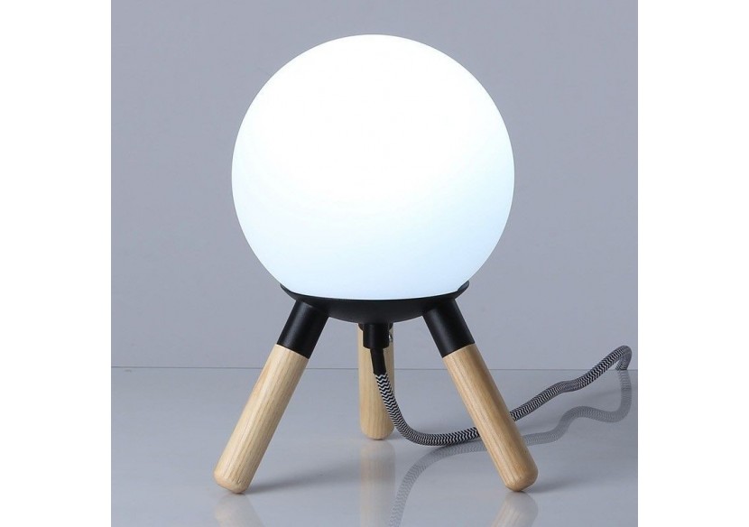 Lampe de table en bois "MOON" ampoule G9 incluse - L1011-N - Barcelona LED Lampe de table en bois "MOON" ampoule G9 incluse - L1011-N - Barcelona LED