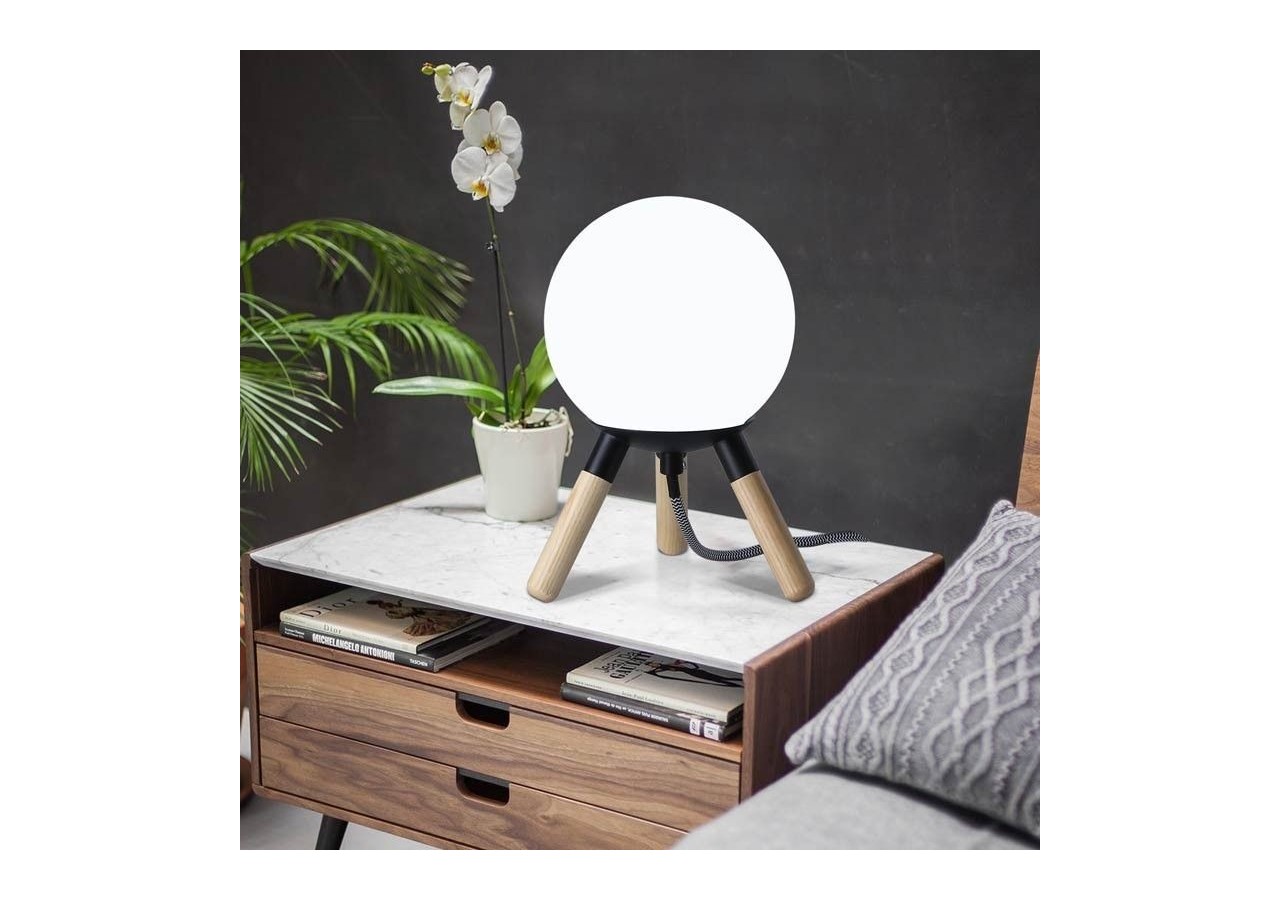 Lampe de table en bois "MOON" ampoule G9 incluse - L1011-N - Barcelona LED