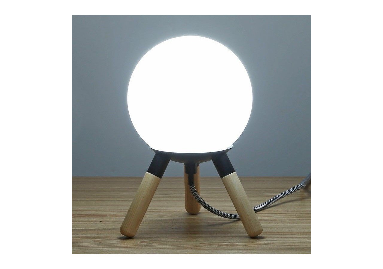Lampe de table en bois "MOON" ampoule G9 incluse - L1011-N - Barcelona LED