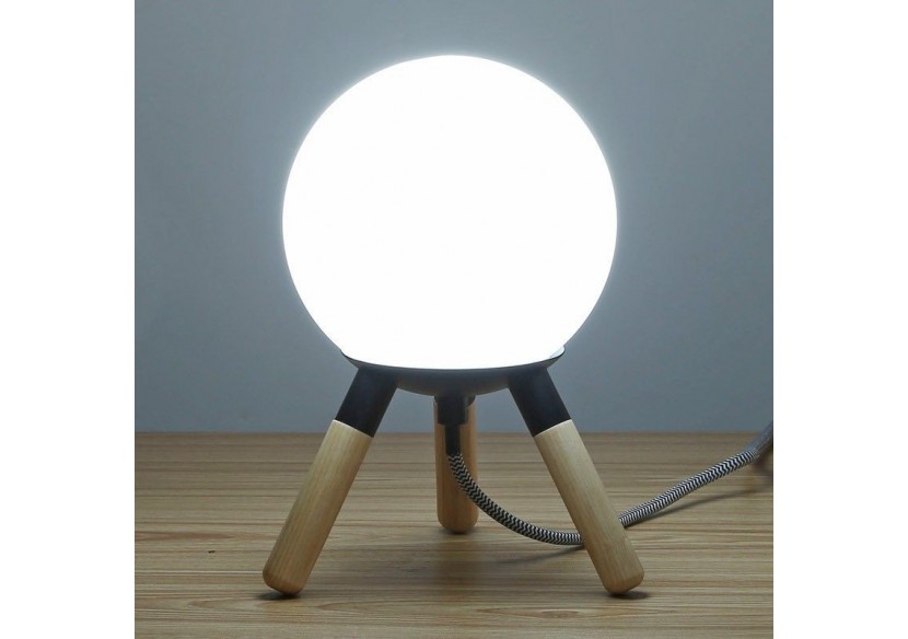 Lampe de table en bois "MOON" ampoule G9 incluse - L1011-N - Barcelona LED Lampe de table en bois "MOON" ampoule G9 incluse - L1011-N - Barcelona LED