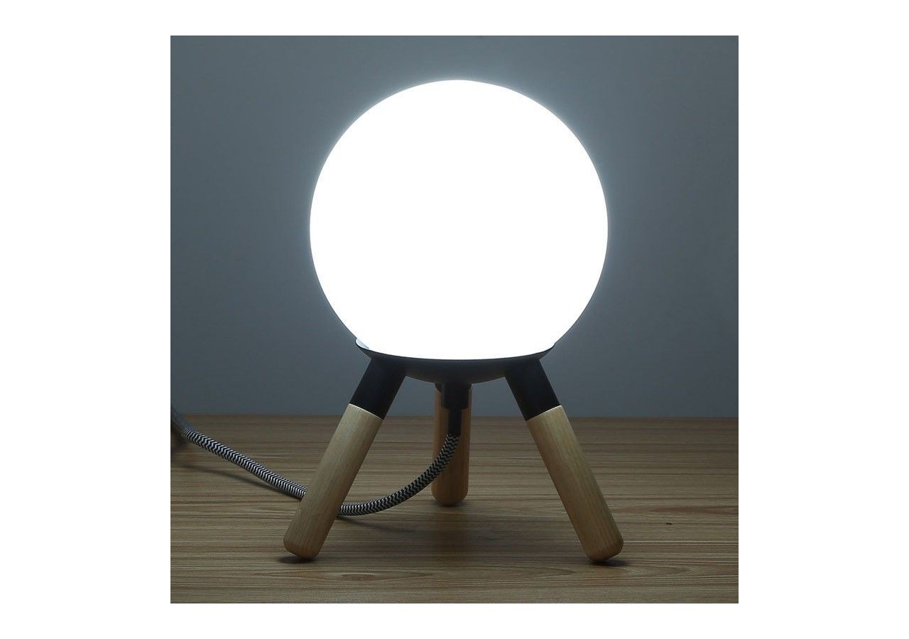 Lampe de table en bois "MOON" ampoule G9 incluse - L1011-N - Barcelona LED