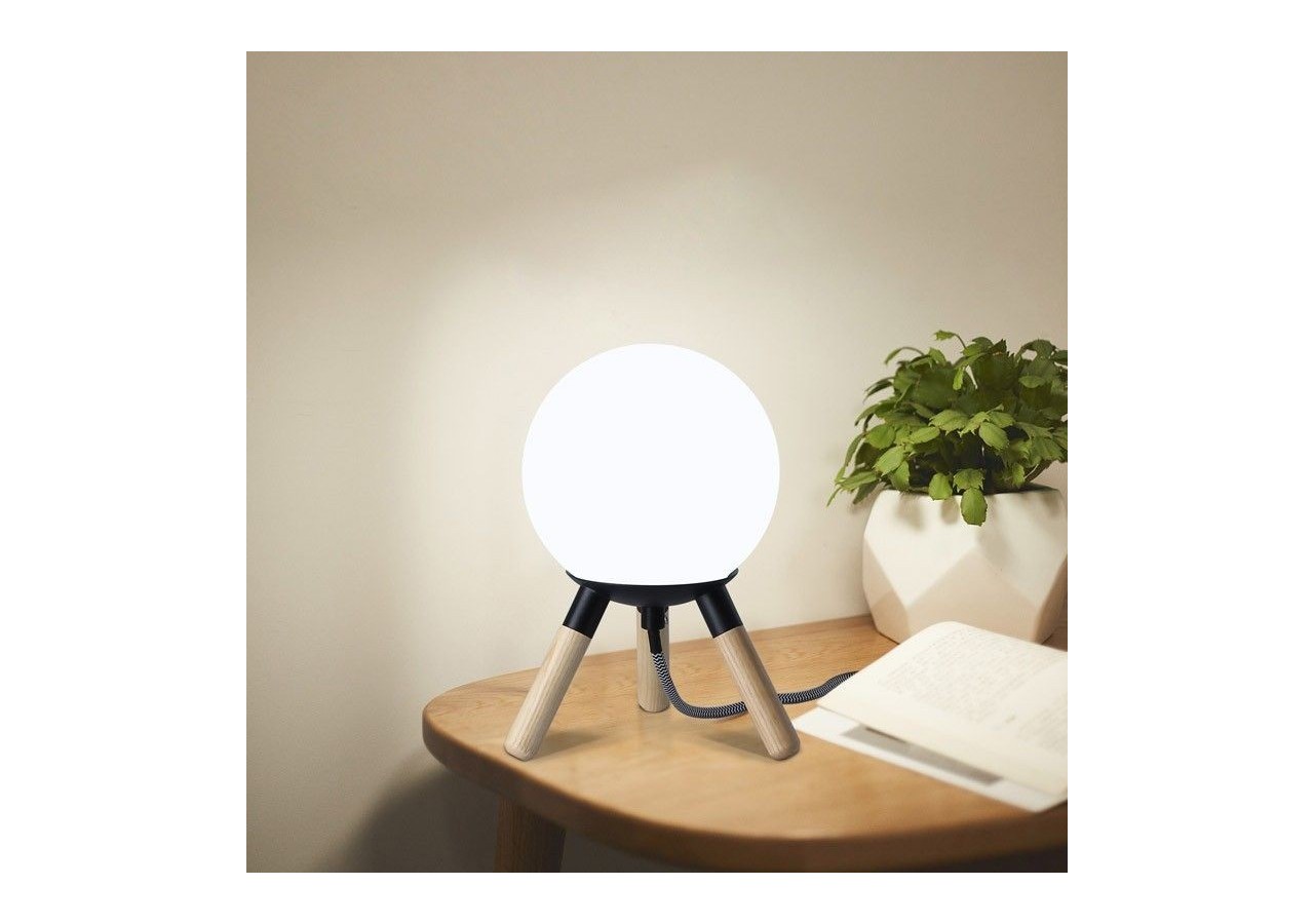 Lampe de table en bois "MOON" ampoule G9 incluse - L1011-N - Barcelona LED