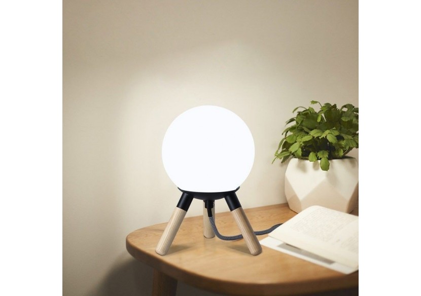 Lampe de table en bois "MOON" ampoule G9 incluse - L1011-N - Barcelona LED Lampe de table en bois "MOON" ampoule G9 incluse - L1011-N - Barcelona LED