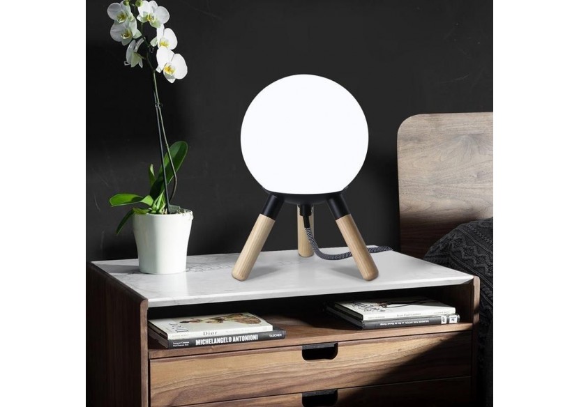 Lampe de table en bois "MOON" ampoule G9 incluse - L1011-N - Barcelona LED Lampe de table en bois "MOON" ampoule G9 incluse - L1011-N - Barcelona LED