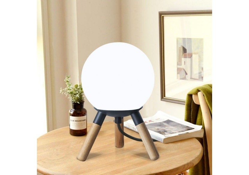 Lampe de table en bois "MOON" ampoule G9 incluse - L1011-G - Barcelona LED Lampe de table en bois "MOON" ampoule G9 incluse - L1011-G - Barcelona LED