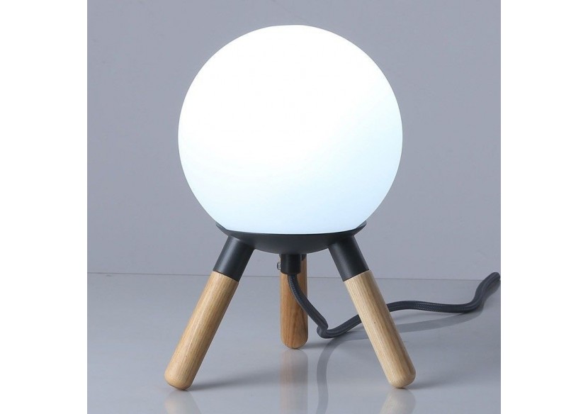 Lampe de table en bois "MOON" ampoule G9 incluse - L1011-G - Barcelona LED Lampe de table en bois "MOON" ampoule G9 incluse - L1011-G - Barcelona LED