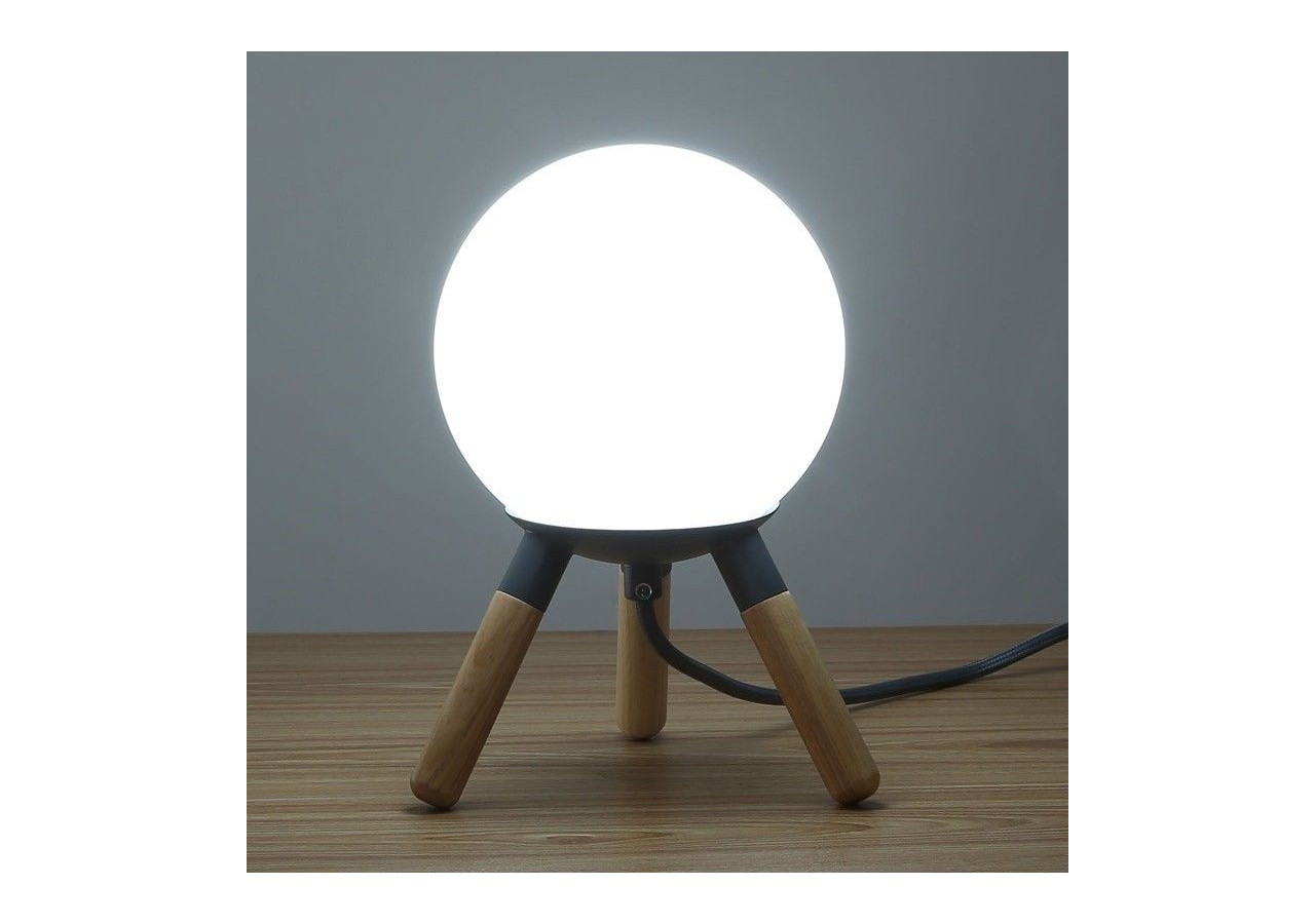 Lampe de table en bois "MOON" ampoule G9 incluse - L1011-G - Barcelona LED
