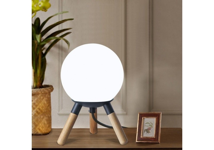Lampe de table en bois "MOON" ampoule G9 incluse - L1011-G - Barcelona LED Lampe de table en bois "MOON" ampoule G9 incluse - L1011-G - Barcelona LED