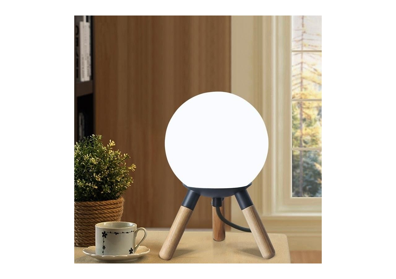 Lampe de table en bois "MOON" ampoule G9 incluse - L1011-G - Barcelona LED