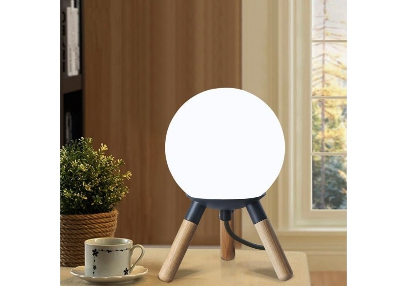 Lampe de table en bois "MOON" ampoule G9 incluse - L1011-G - Barcelona LED Lampe de table en bois "MOON" ampoule G9 incluse - L1011-G - Barcelona LED