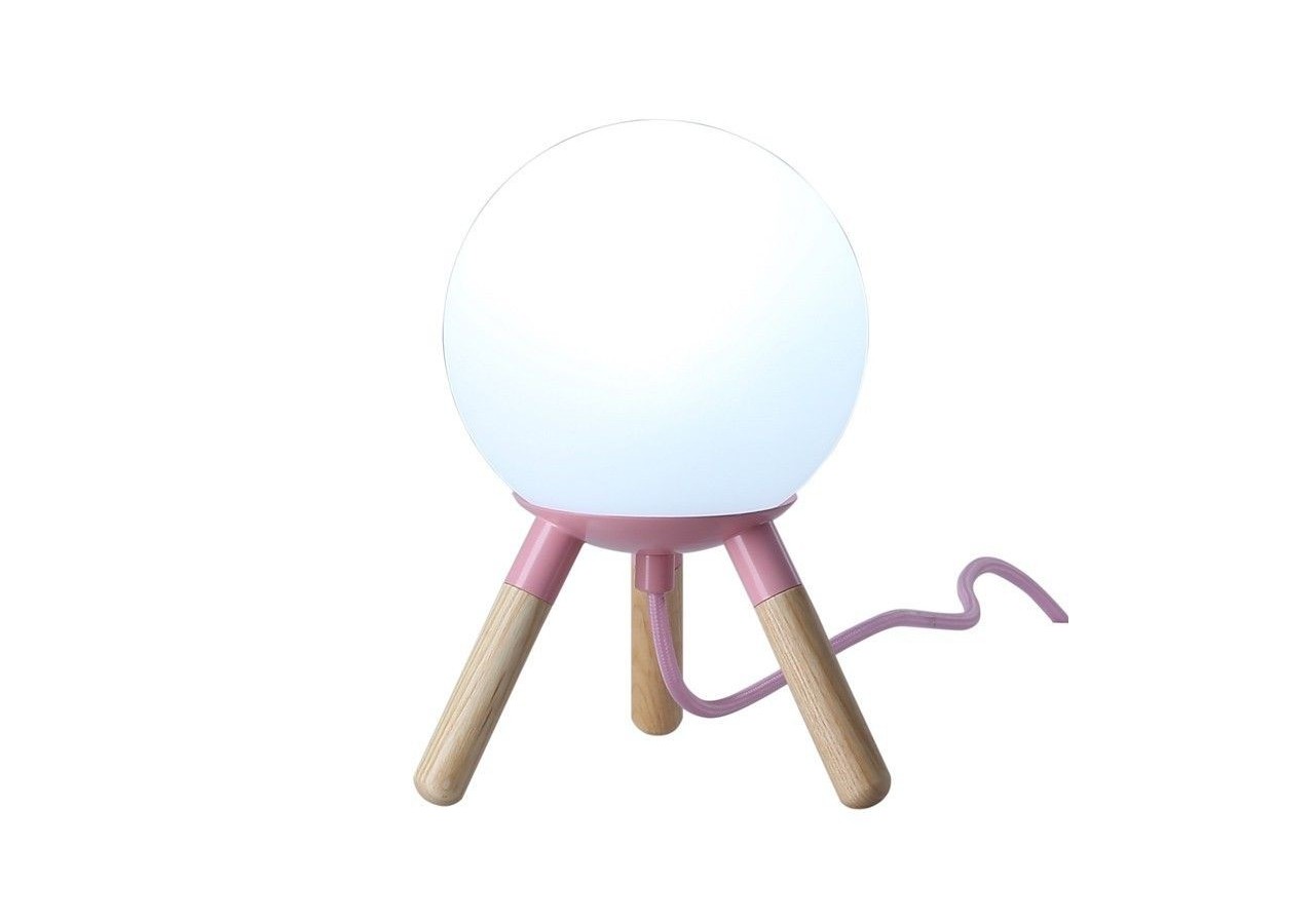 Lampe de table en bois "MOON" ampoule G9 incluse - L1011-SA - Barcelona LED
