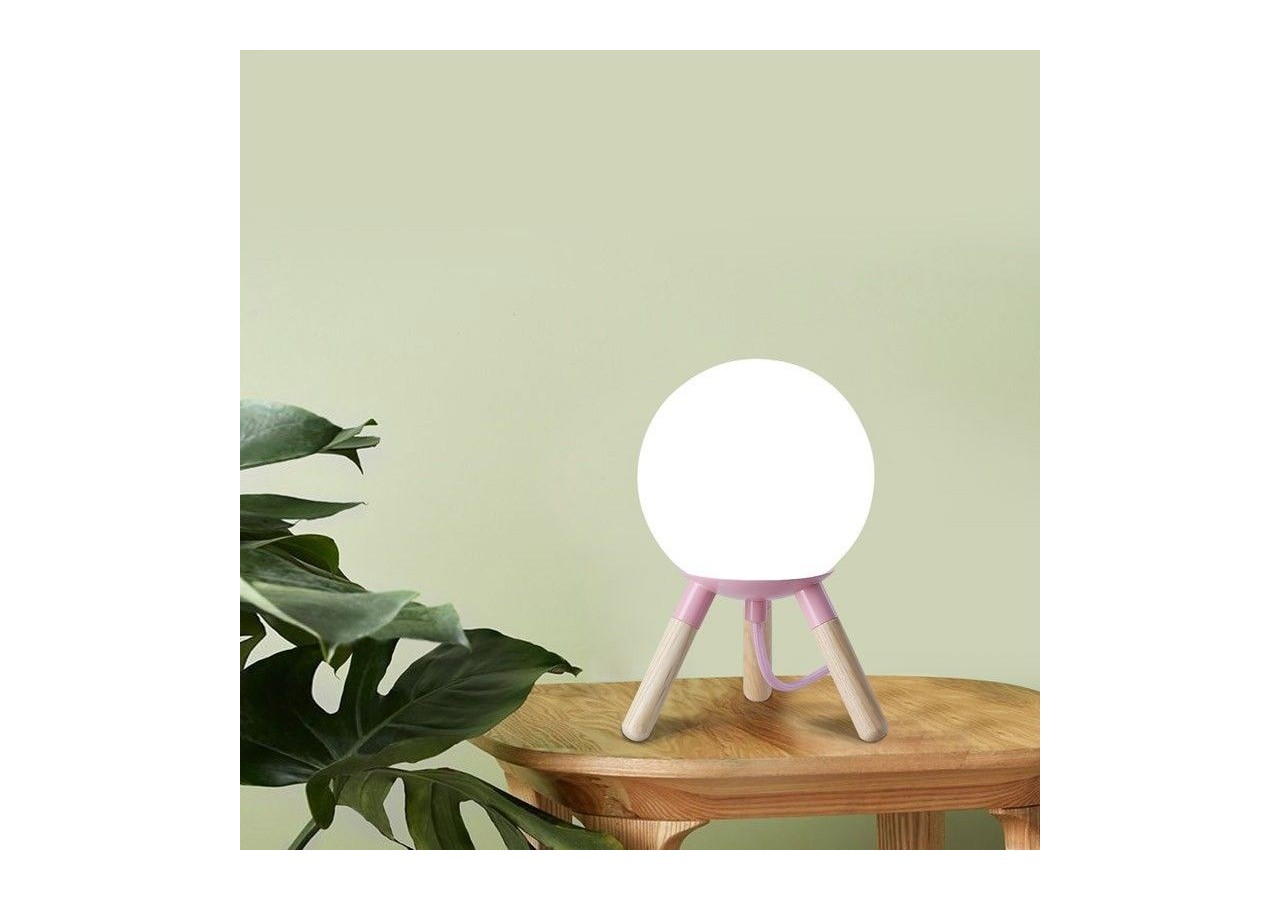 Lampe de table en bois "MOON" ampoule G9 incluse - L1011-SA - Barcelona LED